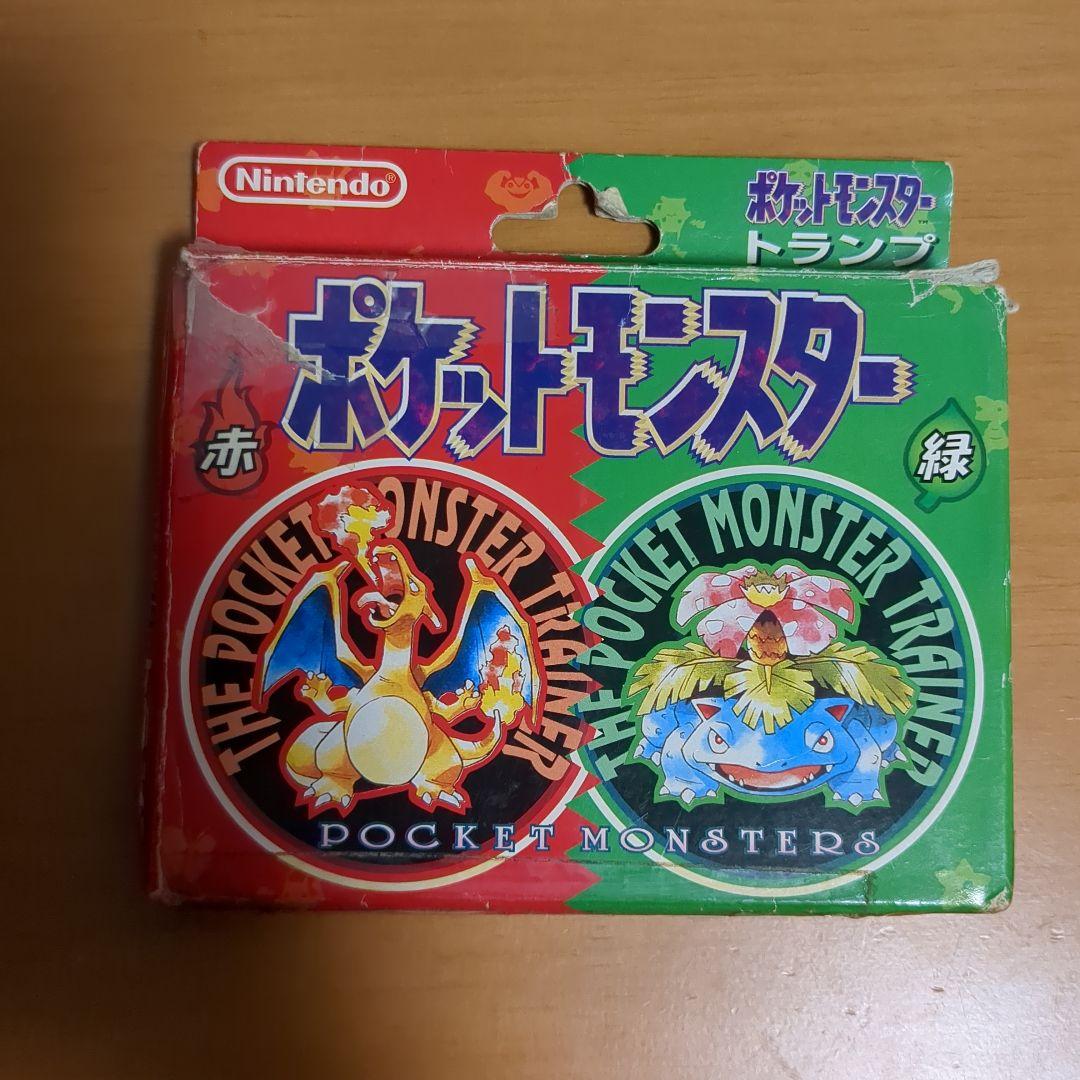 ポケモン　トランプ　赤 緑　ポケットモンスター 初代ポケモンデザインの「ポケットモンスター トランプ 赤・緑」お