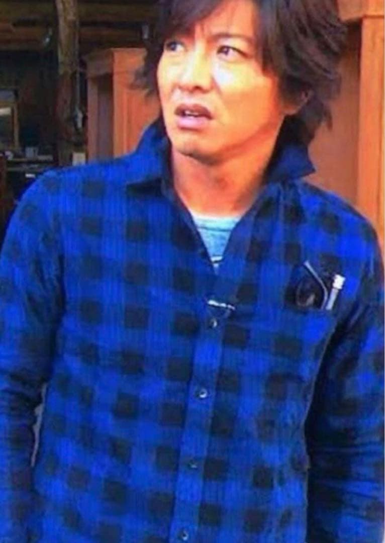 キムタク着 ラグスマックレガー ブロックチェックシャツ