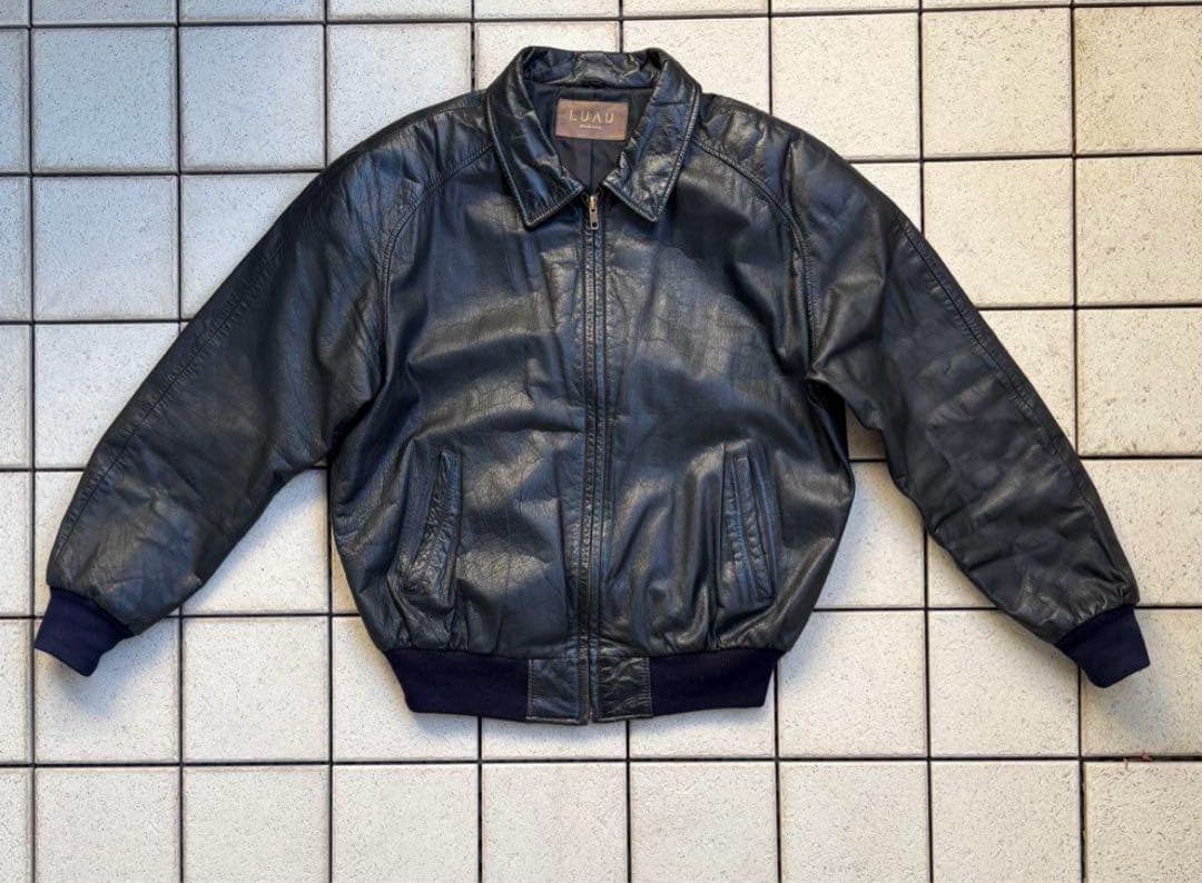 レザージャケット　a-2 革ジャン　LUAUレザージャケット