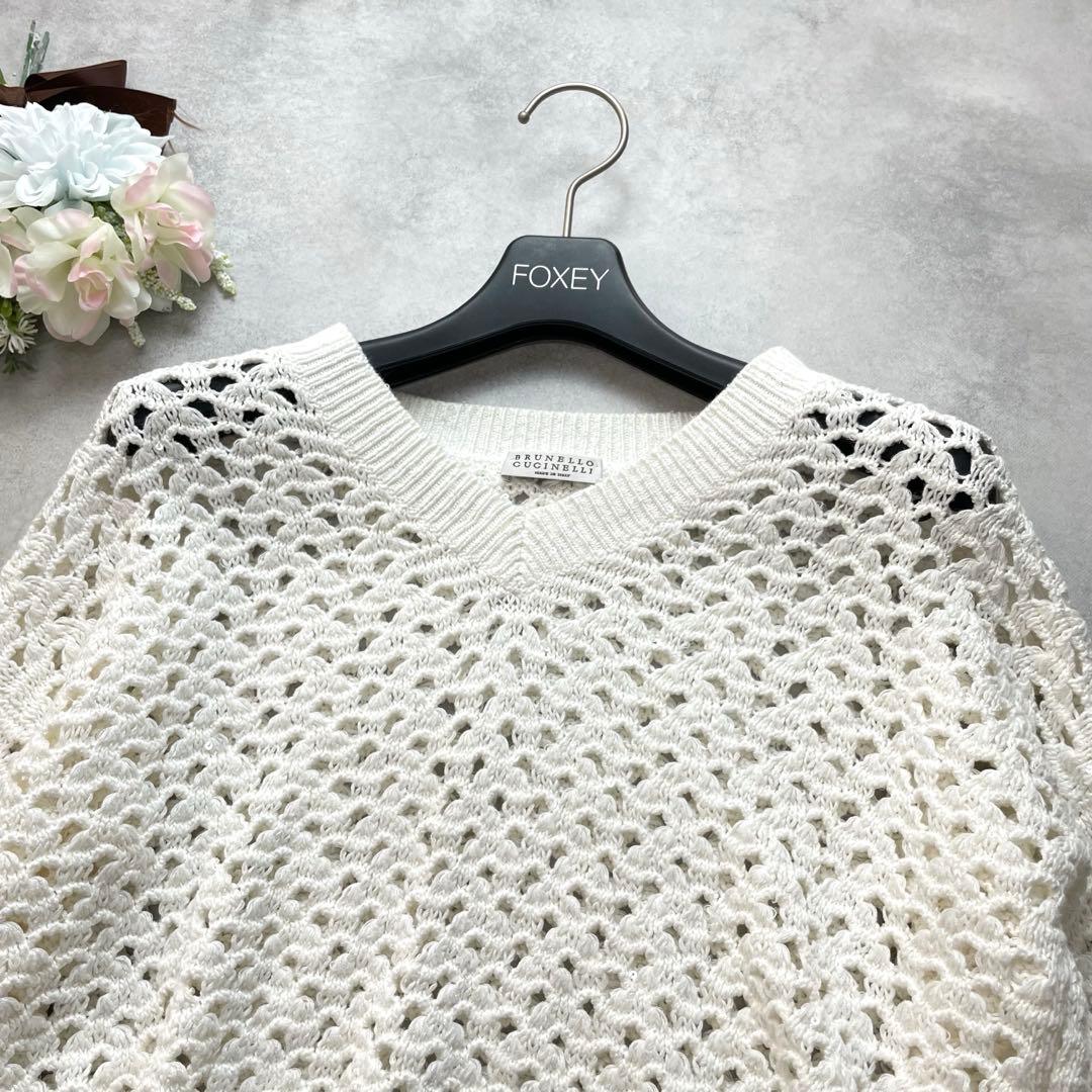 高級感✨ブルネロクチネリ ニット セーター スパンコール シルク