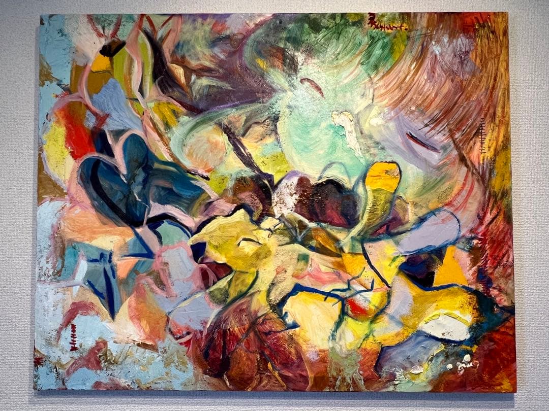 【F30号】私とめぞん oil painting 絵画 油絵 原画