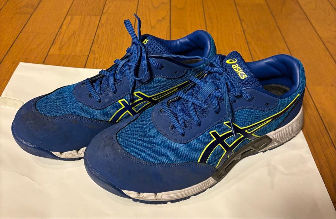 ASICS 安全靴 27.5cm 青 - メルカリ