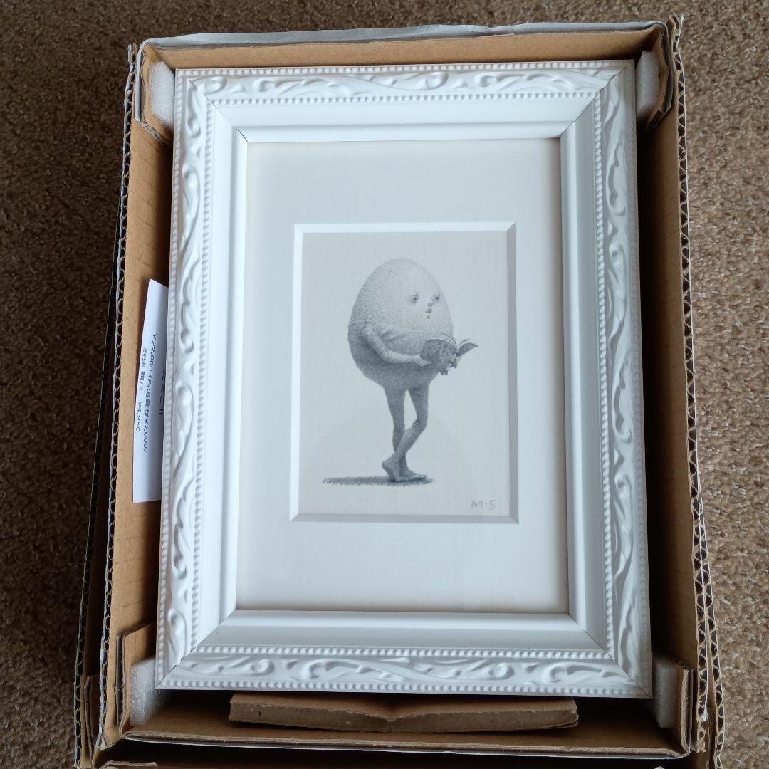 d*e様 しおたにまみこ絵画作品　たまごのはなし　希少品　ピンポイントギャラリー