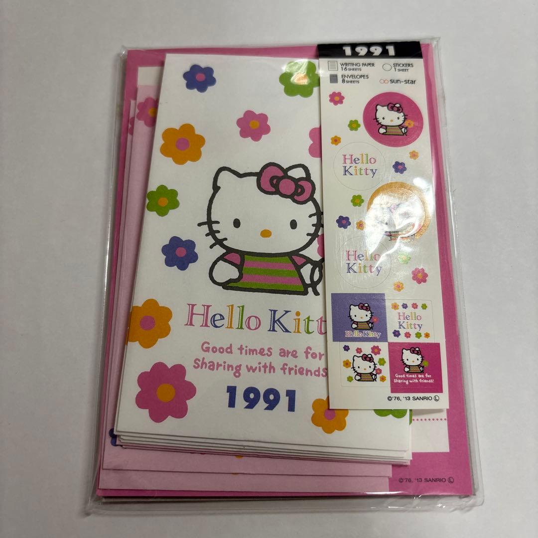 激レア】1991 ハローキティ ミニレターセット - メルカリ