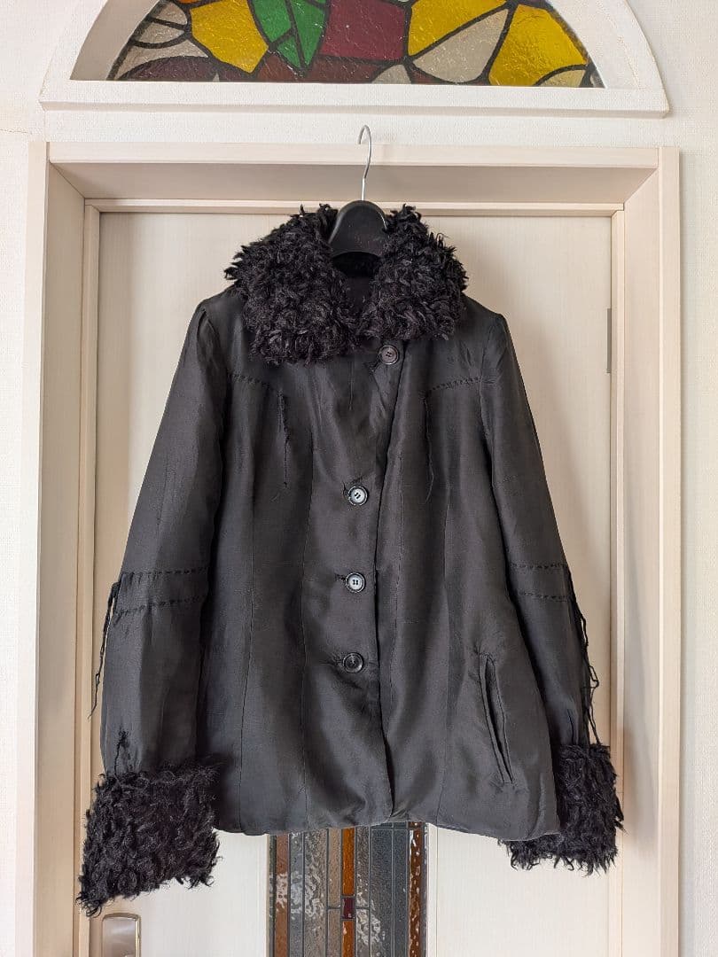 TSUMORICHISATO　ボア衿リバーシブルジャケットミヤケイッセイ時代初期