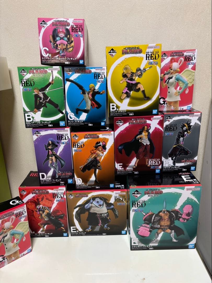 一番くじ　ワンピース フィギュアセット Film　Red全13種