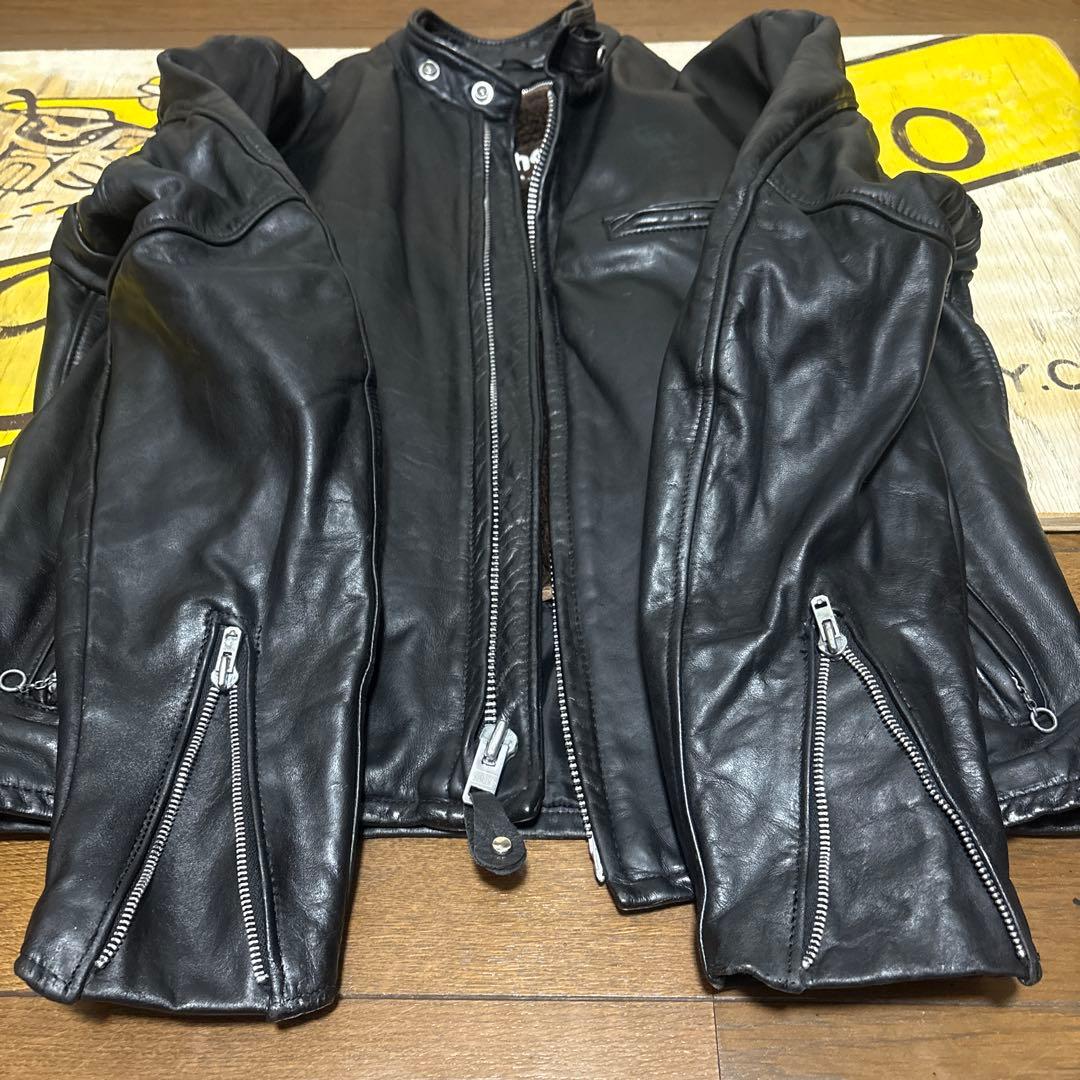 美品‼️schott641 42インチシングルライダース インナーボア付 - メルカリ