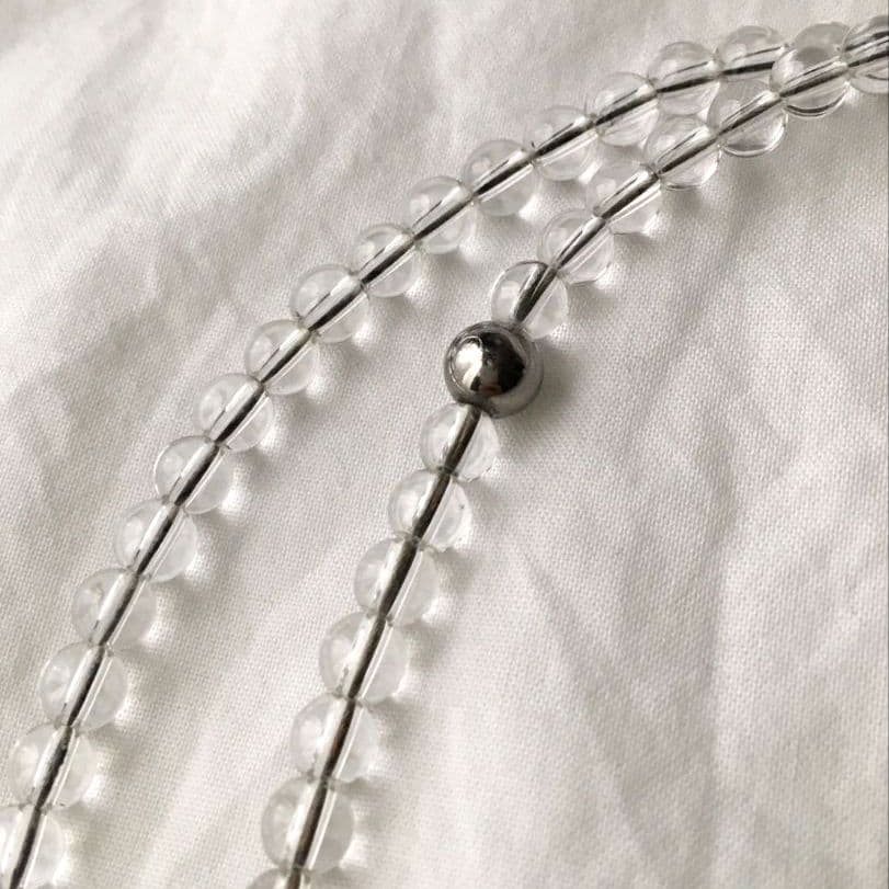 phiten ファイテン 水晶 チタン ネックレス Phild SILVER