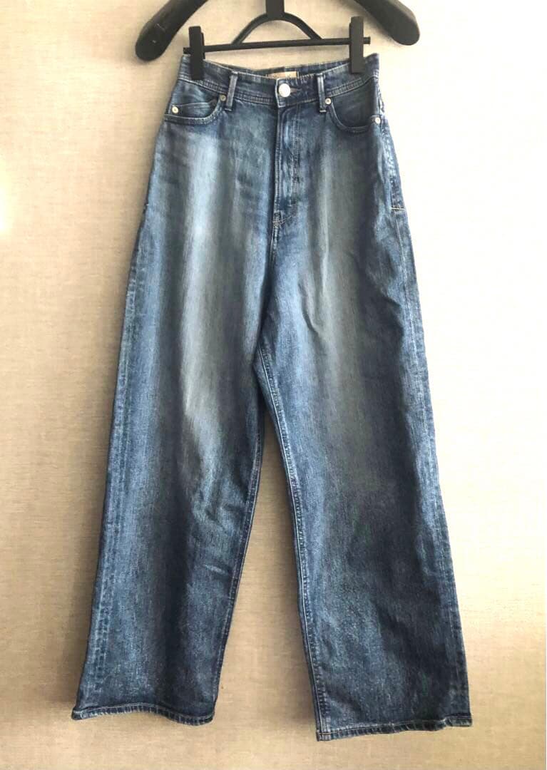 yr様　YANUK Joan ワイドレッグデニム ダークブルー　24