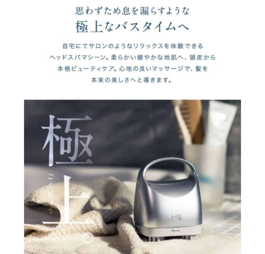 H& ヘッドスパマッサージャー シルバー