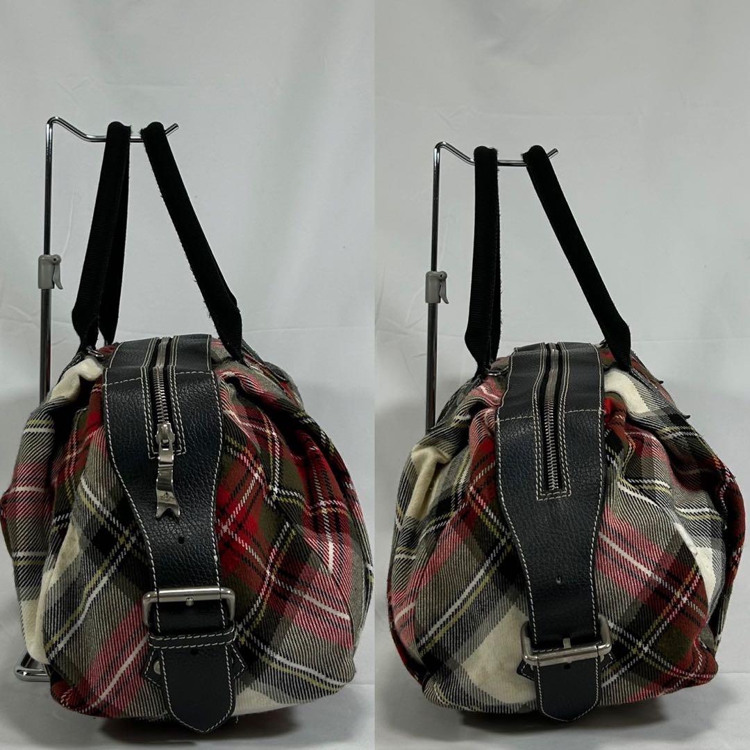 美品】ヴィヴィアンウエストウッド ダービー ボストンバッグ チェック