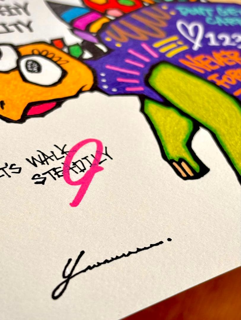 謙虚な心に光は差し込む 」｜絵画 原画 抽象画 絵 動物画 ドローイング