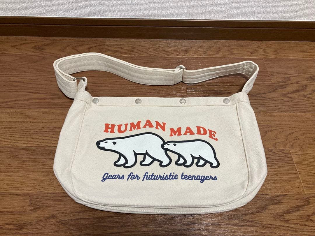 バッグ HUMAN MADE Paperboy Bag White NIGI Human Made Paperboy Bag White - FW22 - US