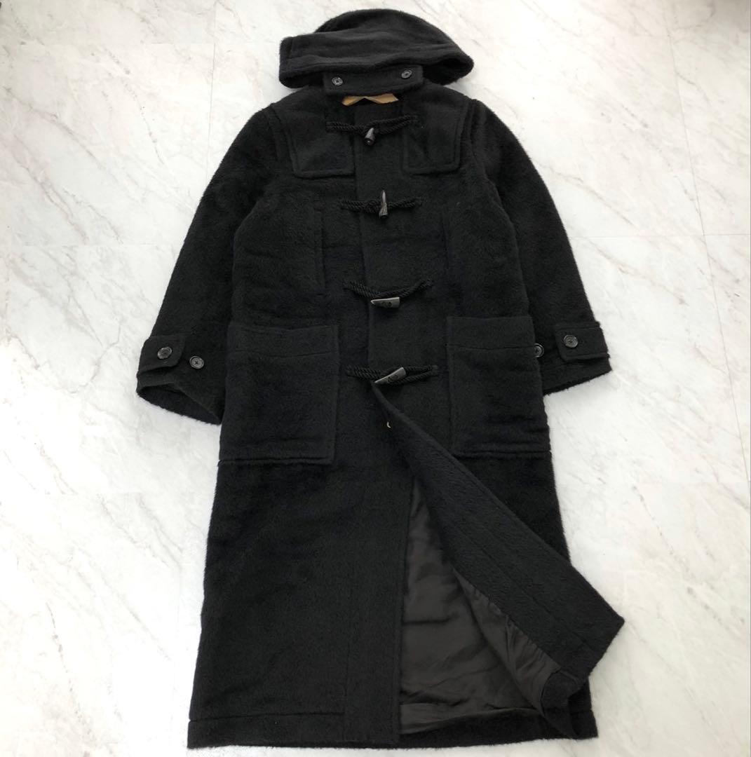 【未使用級】 Ron Herman シャギー ロング ダッフルコート ブラック
