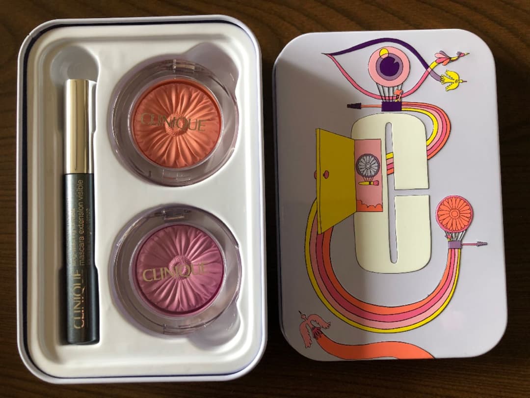 クリニーク、チーク&マスカラの非売品SET✨