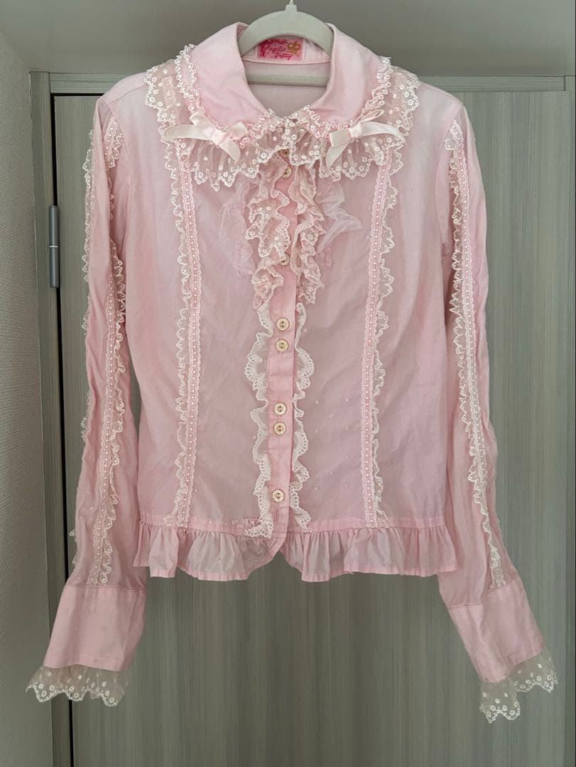 angelic pretty ブラウス ピンク 綿　激レアデザイン