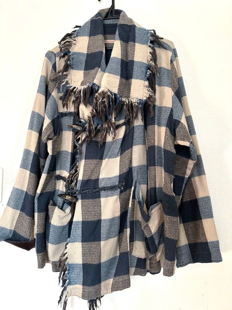 kapital フリンジブロックチェックジャケット