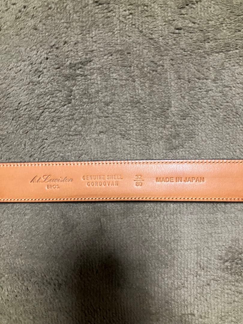 K.T.Lewiston コードバン ベルト ブラック 32