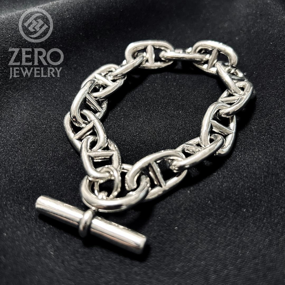 【最高品質s925】アンカーチェーンブレスレット