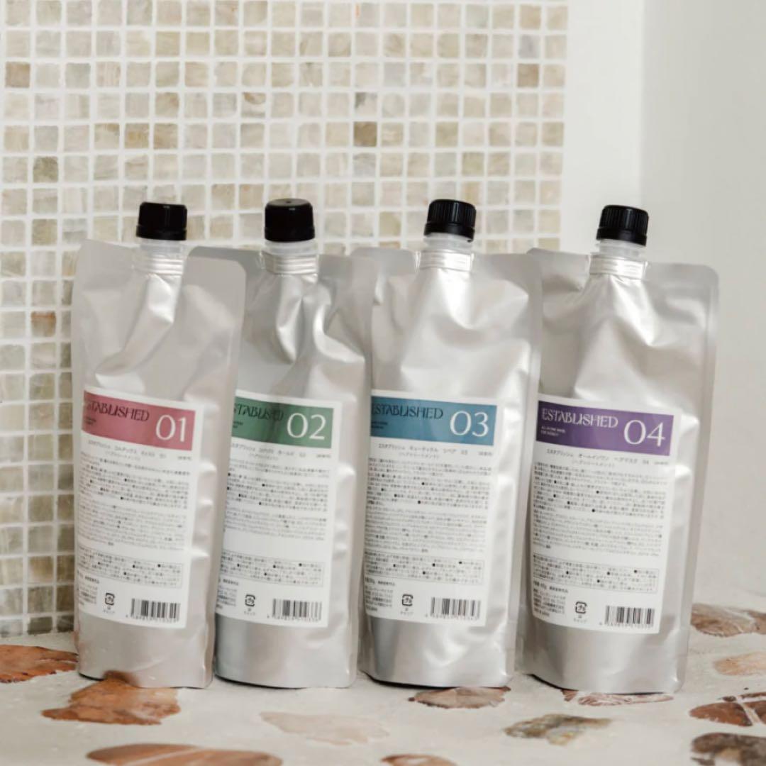 新品　エスタブリッシュ　システムトリートメント　業務用サイズ　リフィル エスタブリッシュ システムトリートメント レフィル用 空容器 - 美髪SHOP