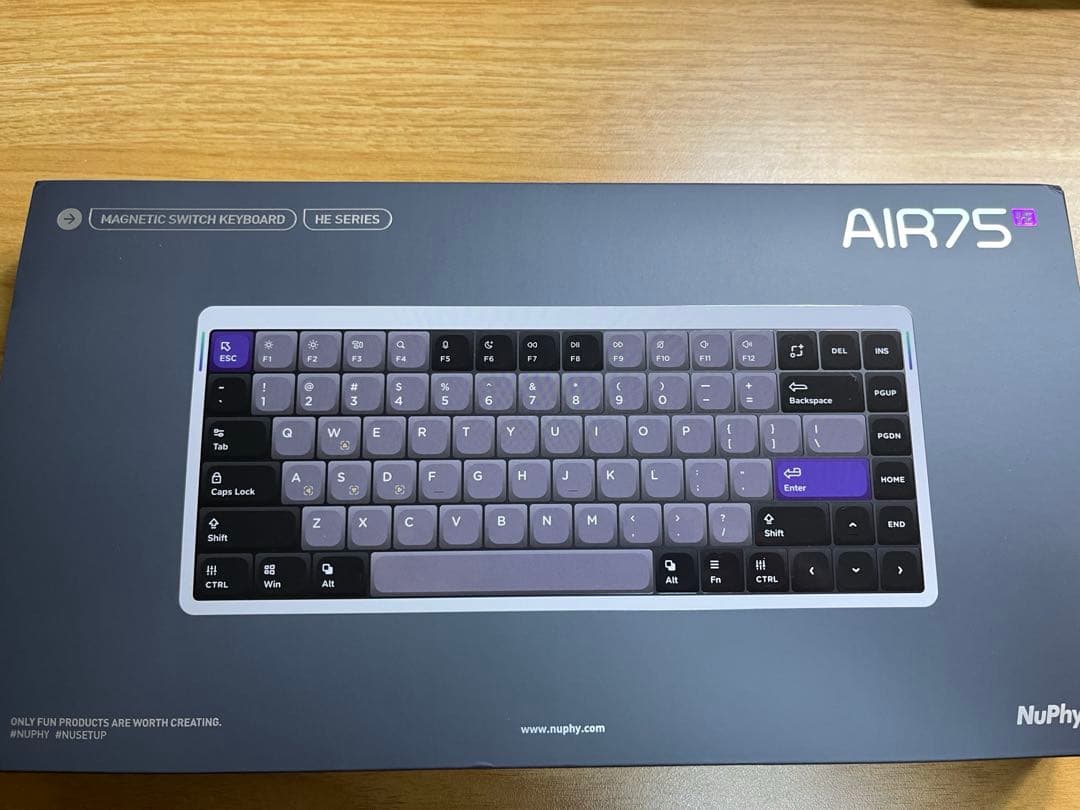 キーボード NuPhy Air75 HE JADE