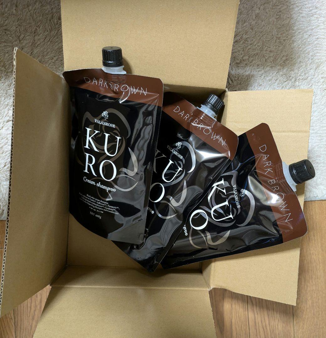 バランローズ KURO クリームシャンプー 3個セット ダークブラウン 楽天市場】【4日20時から使える！クーポン対象商品】白髪染め
