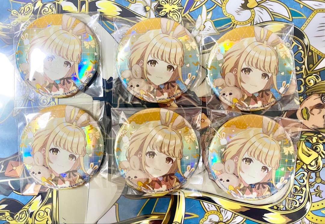 学園アイドルマスター 学マス オーロラ缶バッジ 藤田ことね GiGO 6個