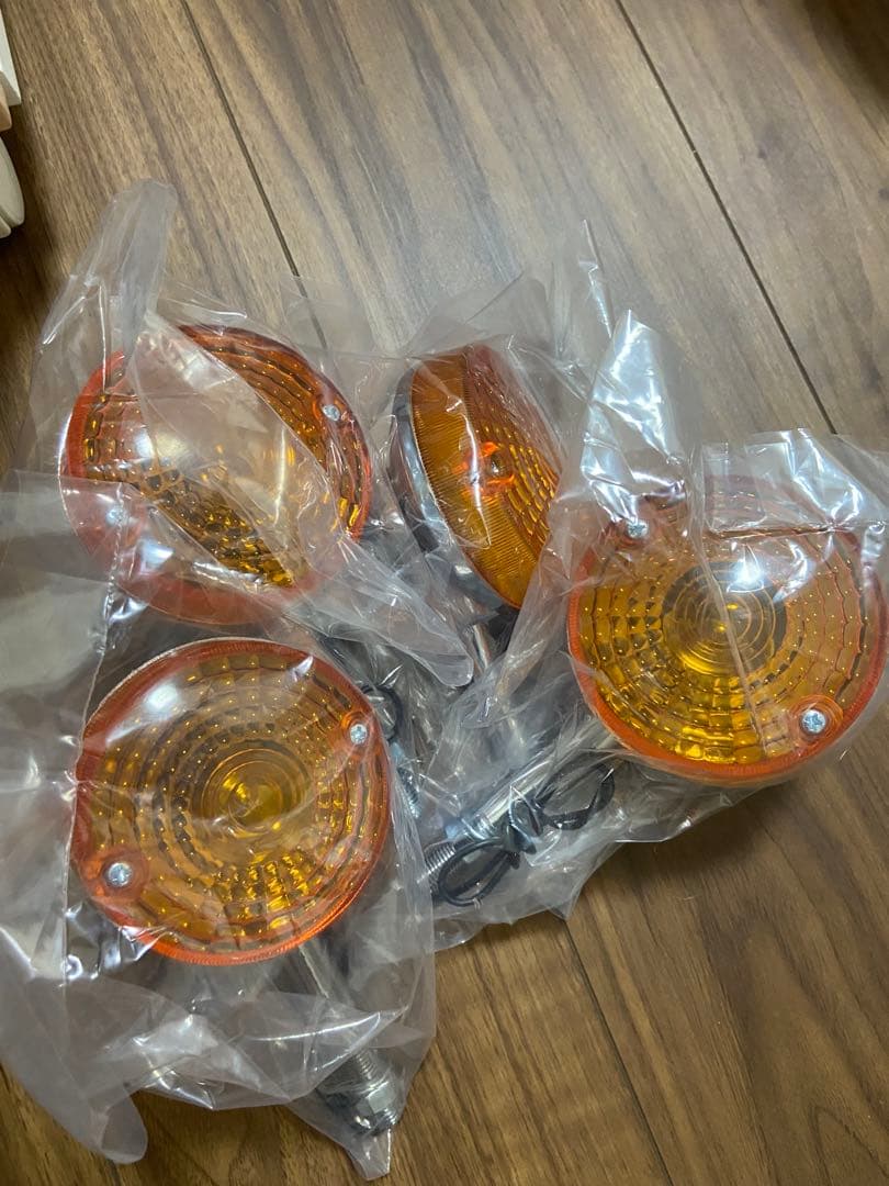 オレンジウィンカー 4個セット GSウインカー 互換品 GSウインカー オレンジ 4個 Zウインカー 旧車 バイク カスタム