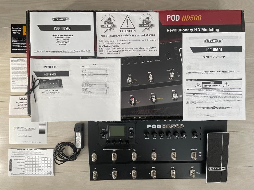 【3/18までの特価】 LINE6 POD HD500▲マルチエフェクター Line 6 POD HD500 - Multi-Effects Pedalboard 99-060-1615 B&H
