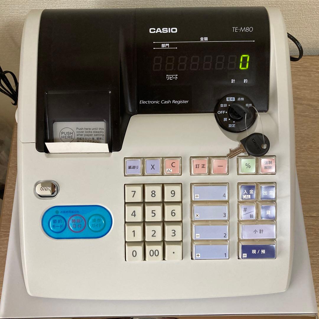 新品未使用　CASIO　電子レジスタ　TE-M80