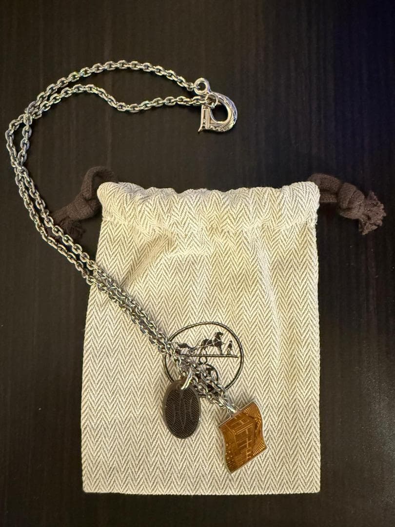 【新品】HERMÈS パレード ネックレス 保存袋付 首元クールに【HERMES】Parade パレードネックレス (HERMES/ネックレス