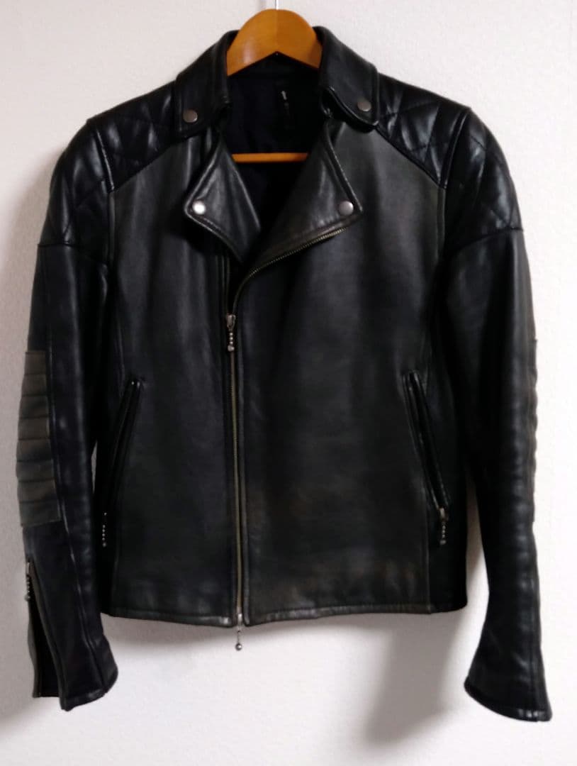glamb　ダブルライダースジャケット　羊革 glamb（グラム） 革ジャン ライダース Calf Leather Riders Jacket