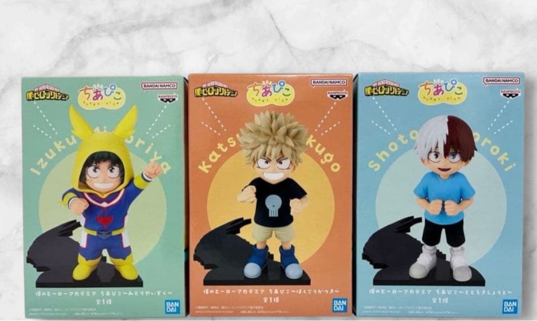 僕のヒーローアカデミア ちあぴこ フィギュア 3個