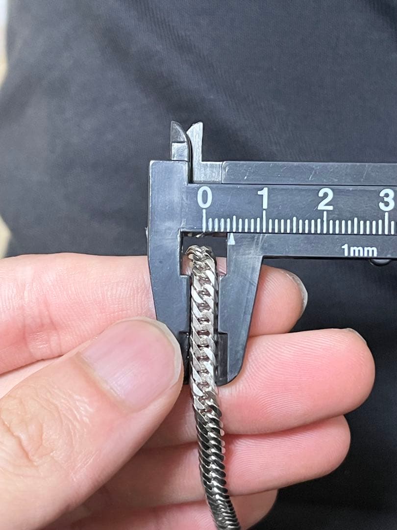 Silver925　6面ダブル　21.7g 50cm