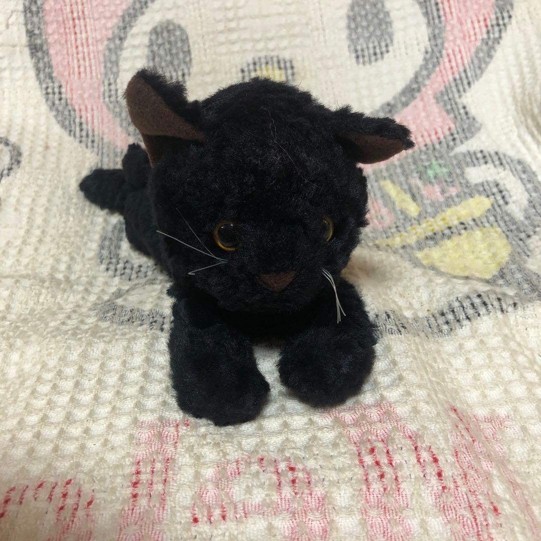 DOUSHIN 童心 黒猫 寝そべりポーズ くたくた ぬいぐるみ 中古品 - メルカリ