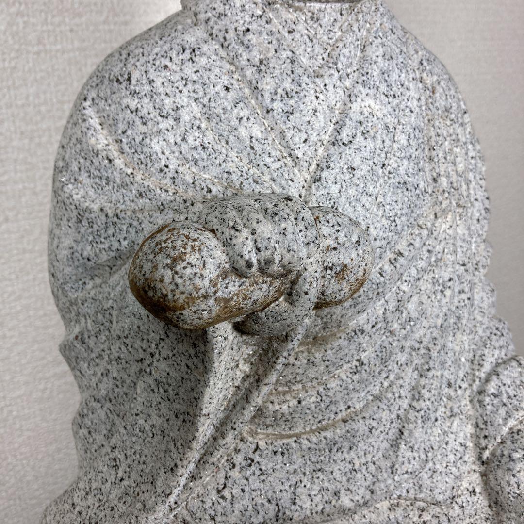 弘法大師 空海 坐像 御影石 石像 彫刻 石仏 野仏 仏像 真言宗 - メルカリ