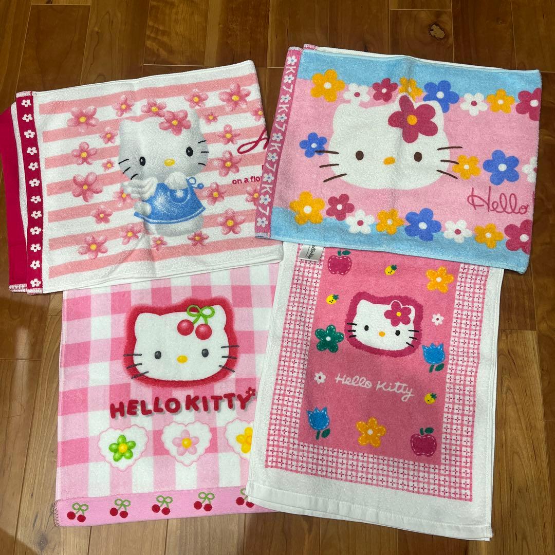 平成レトロ キティちゃん タオル５枚新品未使用
