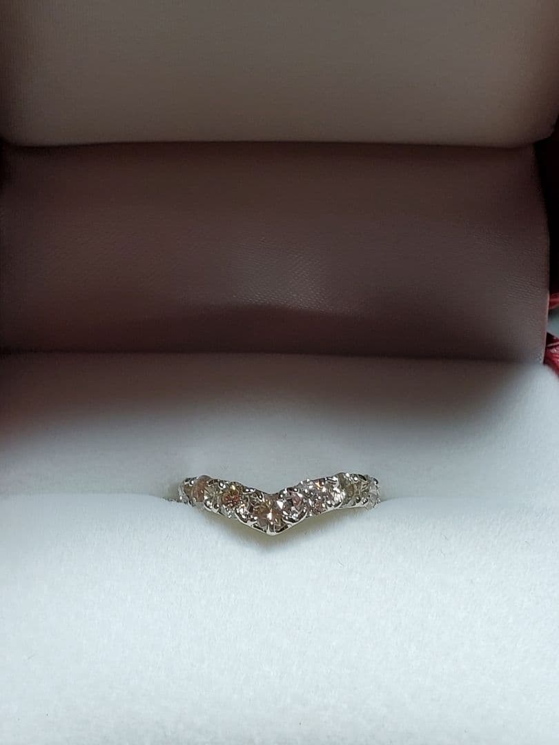 こ*読様 V字型K18WGエタニティリング2.0ct