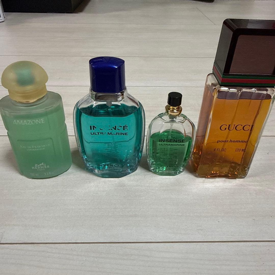 HERMES GIVENCHY GUCCI 香水4本セット