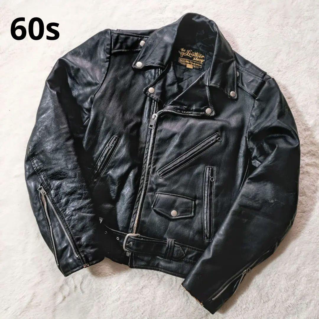 60s sears ライダース servalジップ 雰囲気抜群 ダブル USA製