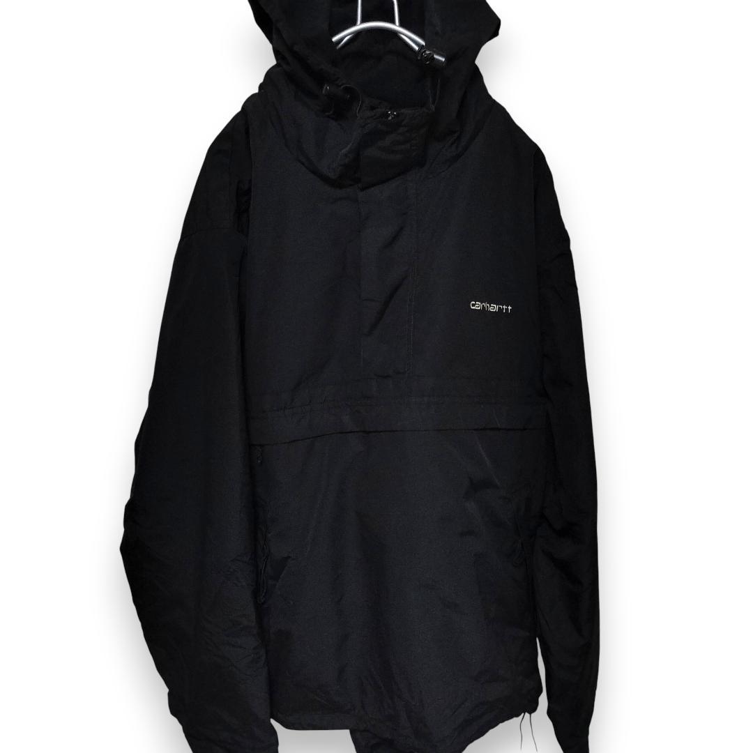 00s Carhartt WIP ニンバス プルオーバー M 黒 裏フリース ウィメンズニンバスプルオーバー