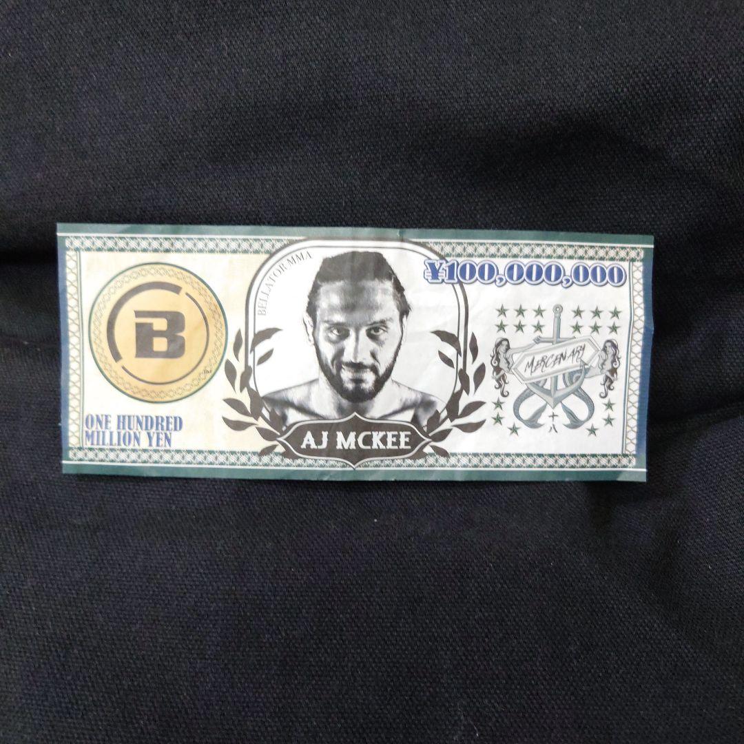 RIZIN】AJマッキー選手サイン色紙&1億円札 022.12.31 - メルカリ