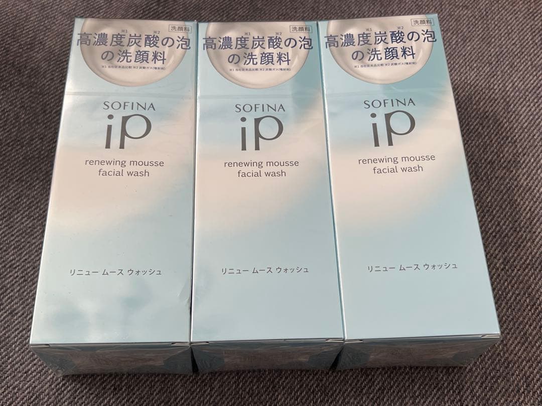 【新品未開封3本】ソフィーナ iP リニュー ムース ウォッシュ本体 200g