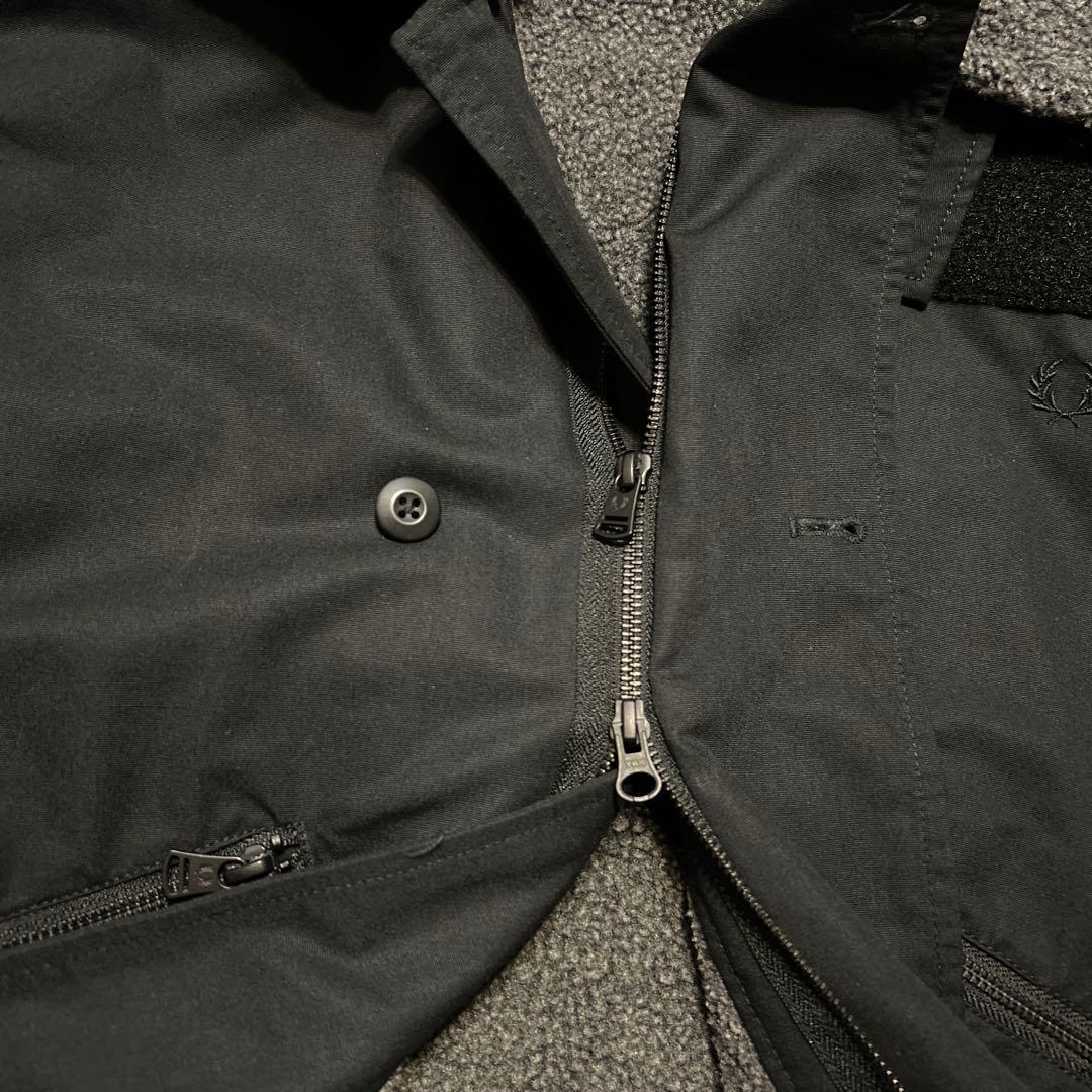専用‼️FRED PERRY フリースボア ブラック ジャケット M デッキ - メルカリ