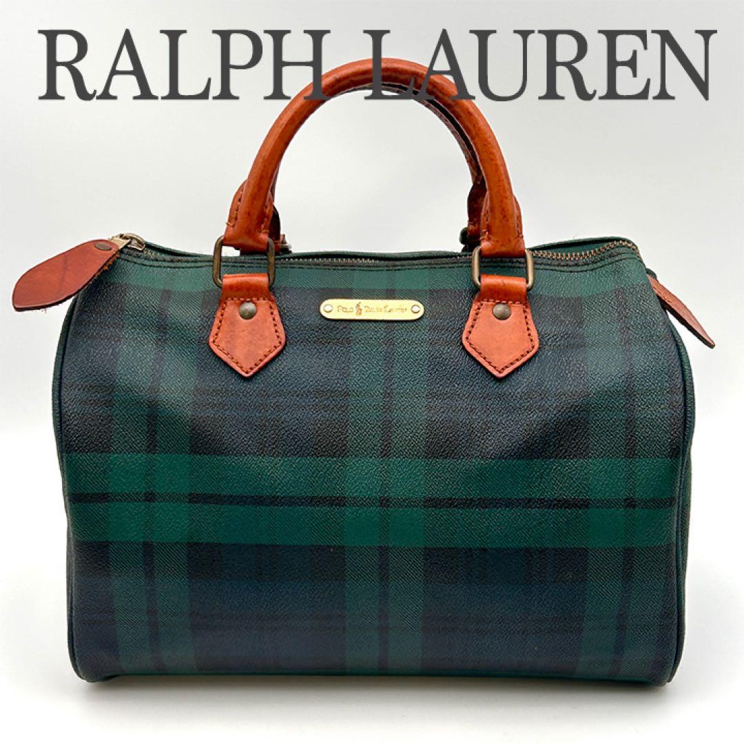 ✨極美品✨ ラルフローレン ボストンバッグ ミニ レザー PVC 希少