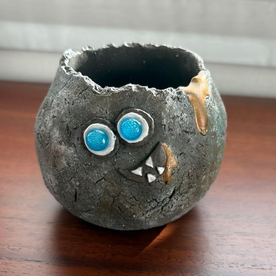 嵩下 花奈子　aobouzu おばけ鉢 新着】お化けグラキリス鉢 2【陶芸家