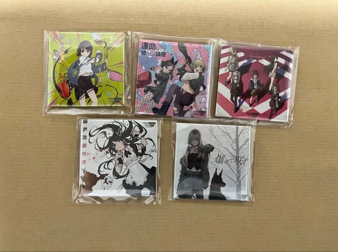 全5種コンプ ゲーマーズフェア特典 スクエア缶バッジ ガールズバンドクライ