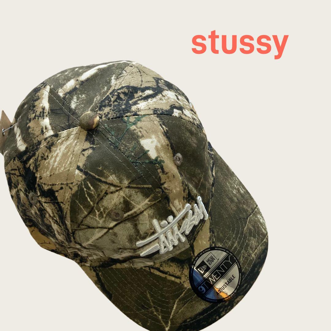 stussy 迷彩柄 ベースボールキャップ
