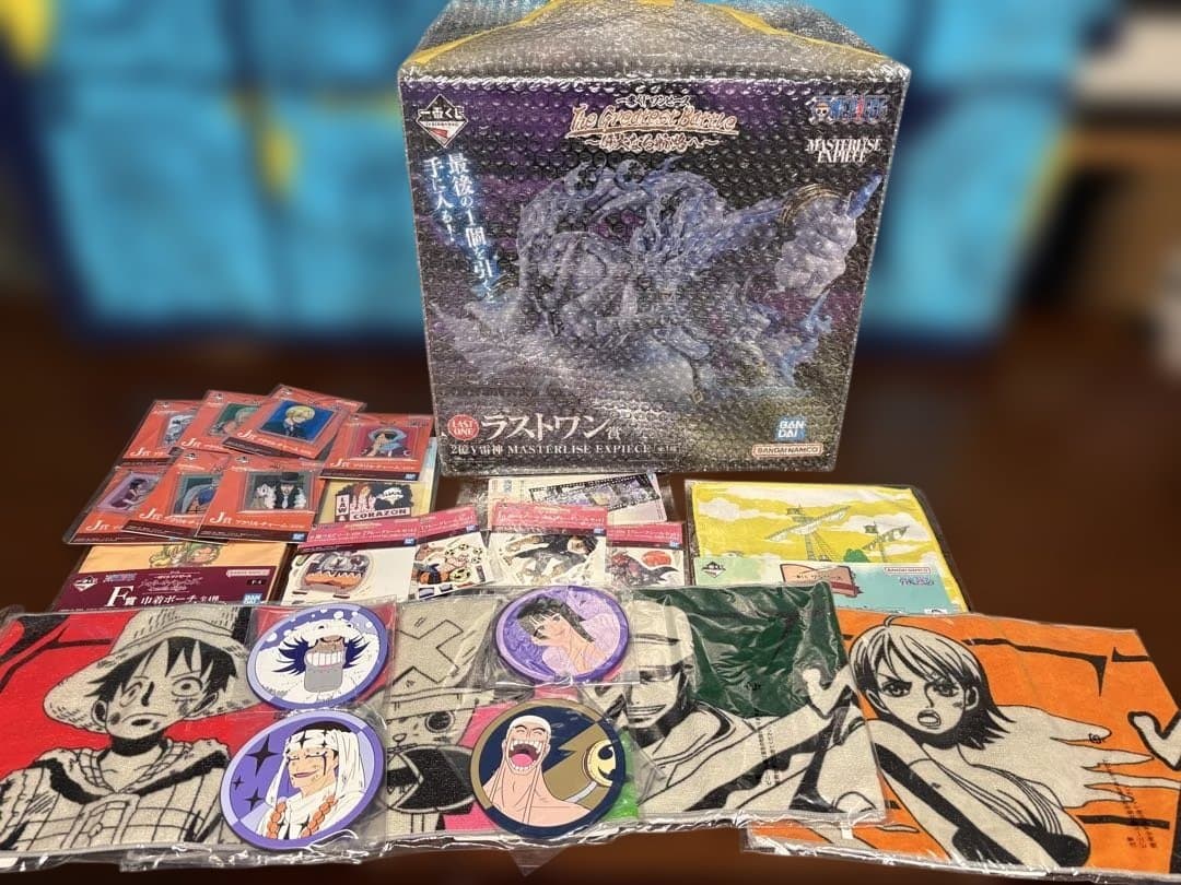 ワンピース一番くじ　ラストワン賞　2億V雷神　エネルフィギュア　おまけ付き