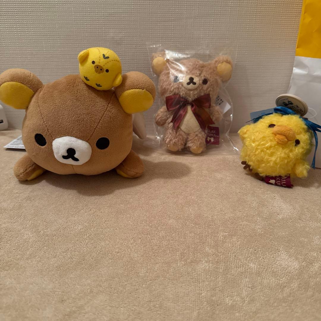 リラックマ　ロフト限定 ぶら下げぬいぐるみ3点セット San-X（サンエックス） リラックマ ぶらさげぬいぐるみ アソート